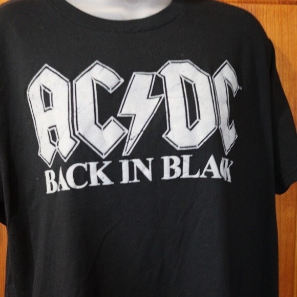 AC/DC Rock Band Tshirt Black Rock & Roll Band T Medium - Picture 3 of 7